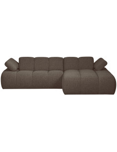Canapé chaise longue droite Mojo bouclé mélangé brownWOOOD by De Eekhoorn 2
