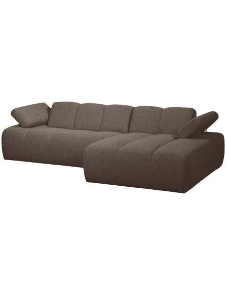 Canapé chaise longue droite Mojo bouclé mélangé brownWOOOD by De Eekhoorn