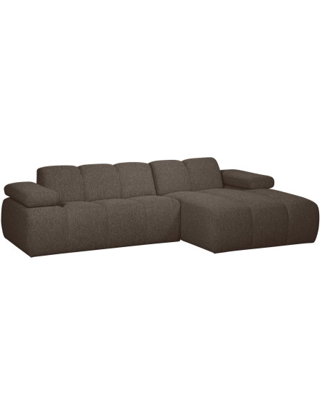 Canapé chaise longue droite Mojo bouclé mélangé brownWOOOD by De Eekhoorn