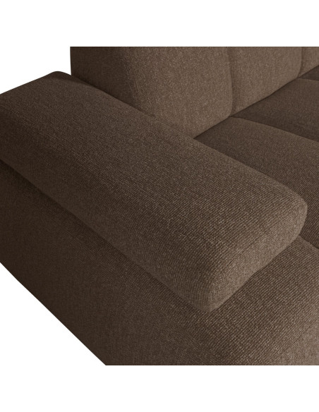 Canapé chaise longue droite Mojo bouclé mélangé brownWOOOD by De Eekhoorn