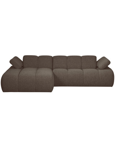Canapé chaise longue gauche Mojo bouclé mélangé brownWOOOD by De Eekhoorn