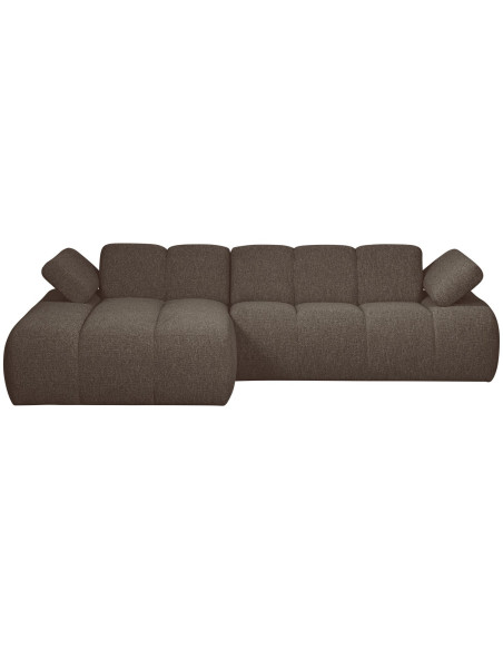 Canapé chaise longue gauche Mojo bouclé mélangé brownWOOOD by De Eekhoorn