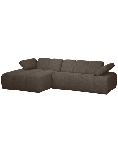 Canapé chaise longue gauche Mojo bouclé mélangé brownWOOOD by De Eekhoorn