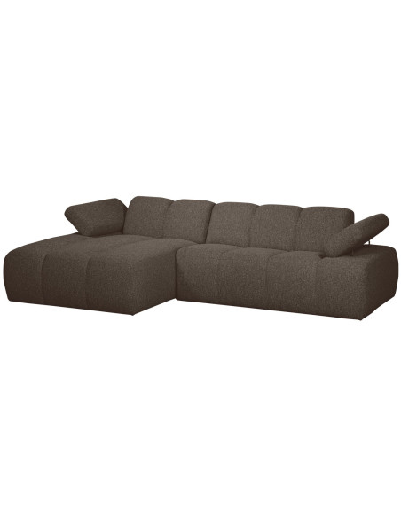 Canapé chaise longue gauche Mojo bouclé mélangé brownWOOOD by De Eekhoorn