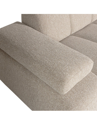 Canapé chaise longue droite Mojo bouclé mélangé beigeWOOOD by De Eekhoorn