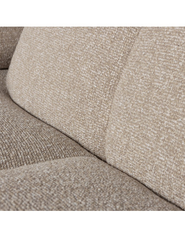 Canapé chaise longue droite Mojo bouclé mélangé beigeWOOOD by De Eekhoorn