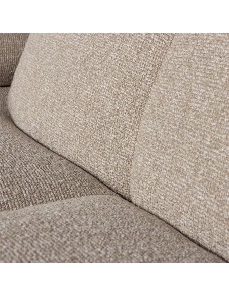 Canapé chaise longue droite Mojo bouclé mélangé beigeWOOOD by De Eekhoorn