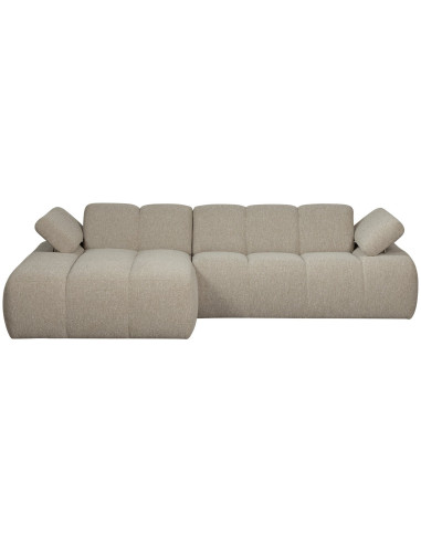 Canapé chaise longue gauche Mojo bouclé mélangé beigeWOOOD by De Eekhoorn