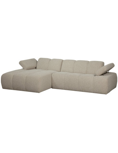 Canapé chaise longue gauche Mojo bouclé mélangé beigeWOOOD by De Eekhoorn