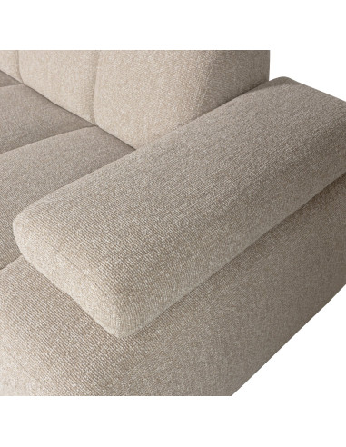 Canapé chaise longue gauche Mojo bouclé mélangé beigeWOOOD by De Eekhoorn