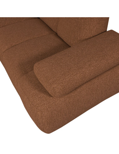 Canapé d'angle droit Mojo bouclé mélangé brun rouilleWOOOD by De Eekhoorn