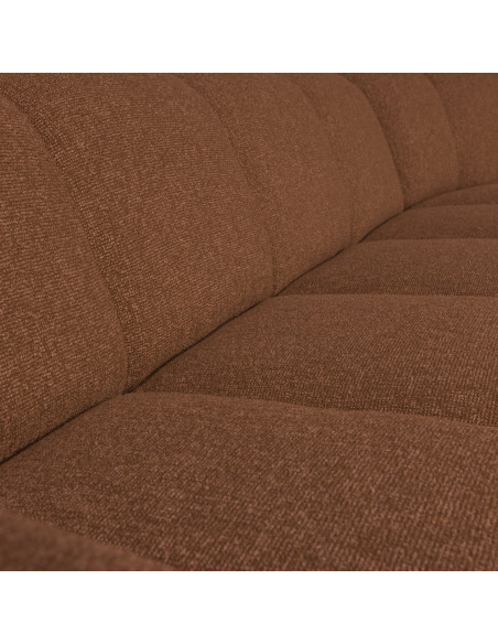 Canapé d'angle droit Mojo bouclé mélangé brun rouilleWOOOD by De Eekhoorn