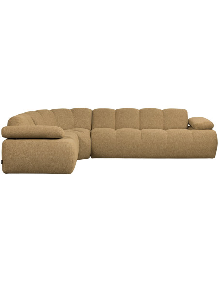 Canapé d'angle gauche Mojo bouclé mélangé jaune brunWOOOD by De Eekhoorn