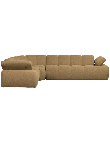 Canapé d'angle gauche Mojo bouclé mélangé jaune brunWOOOD by De Eekhoorn