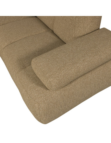 Canapé d'angle droit Mojo bouclé mélangé jaune brunWOOOD by De Eekhoorn