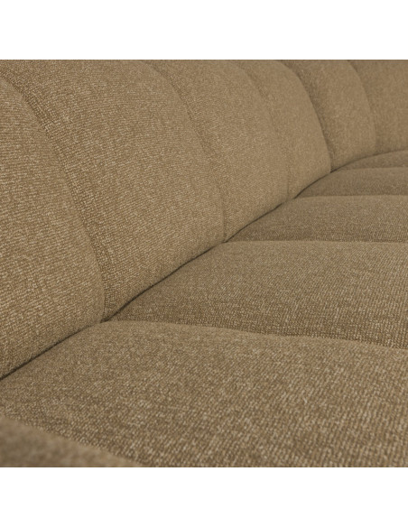 Canapé d'angle droit Mojo bouclé mélangé jaune brunWOOOD by De Eekhoorn