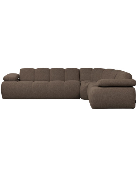 Canapé d'angle droit Mojo bouclé mélangé brunWOOOD by De Eekhoorn