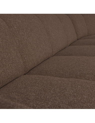 Canapé d'angle droit Mojo bouclé mélangé brunWOOOD by De Eekhoorn