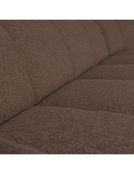 Canapé d'angle droit Mojo bouclé mélangé brunWOOOD by De Eekhoorn