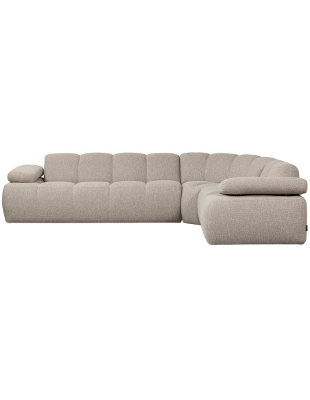 Canapé d'angle droit Mojo bouclé mélangé beigeWOOOD by De Eekhoorn