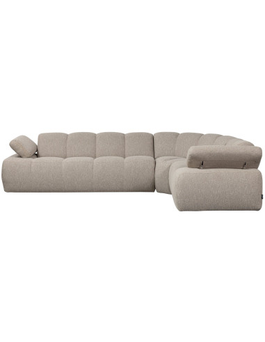 Canapé d'angle droit Mojo bouclé mélangé beigeWOOOD by De Eekhoorn