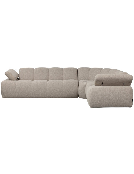 Canapé d'angle droit Mojo bouclé mélangé beigeWOOOD by De Eekhoorn