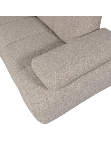 Canapé d'angle droit Mojo bouclé mélangé beigeWOOOD by De Eekhoorn