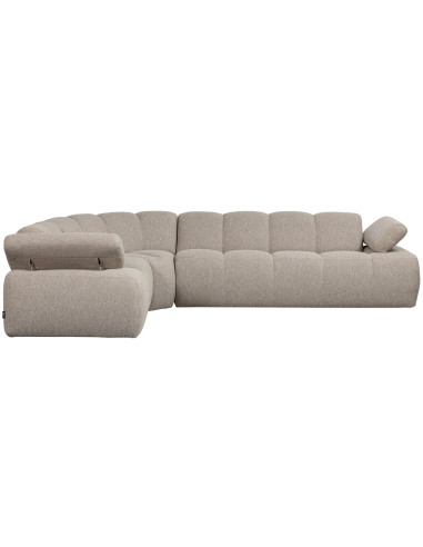 Canapé d'angle gauche Mojo bouclé mélangé beigeWOOOD by De Eekhoorn