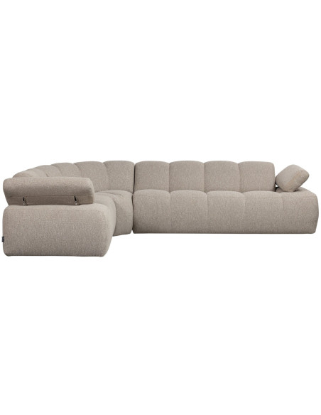 Canapé d'angle gauche Mojo bouclé mélangé beigeWOOOD by De Eekhoorn