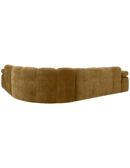 Canapé d'angle droit Mojo tissu côtelé jaune mielWOOOD by De Eekhoorn