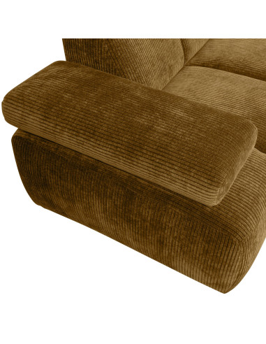 Canapé d'angle droit Mojo tissu côtelé jaune mielWOOOD by De Eekhoorn