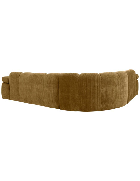 Canapé d'angle gauche Mojo tissu côtelé jaune mielWOOOD by De Eekhoorn