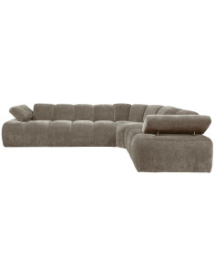 Canapé d'angle droit Mojo tissu côtelé sable foncéWOOOD by De Eekhoorn 2