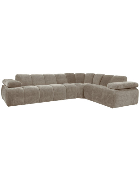 Canapé d'angle droit Mojo tissu côtelé sable foncéWOOOD by De Eekhoorn Canapé d'angle droit Mojo tissu côtelé sable foncéWOOOD by De Eekhoorn
