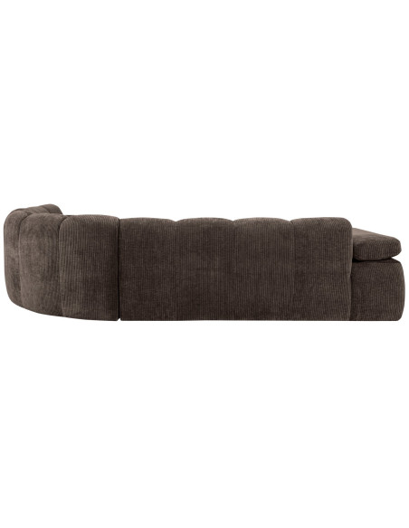 Canapé d'angle droit Mojo tissu côtelé brunWOOOD by De Eekhoorn Canapé d'angle droit Mojo tissu côtelé brunWOOOD by De Eekhoorn
