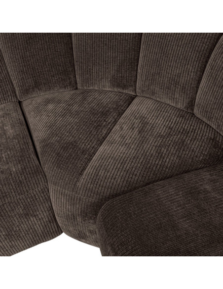 Canapé d'angle droit Mojo tissu côtelé brunWOOOD by De Eekhoorn Canapé d'angle droit Mojo tissu côtelé brunWOOOD by De Eekhoorn