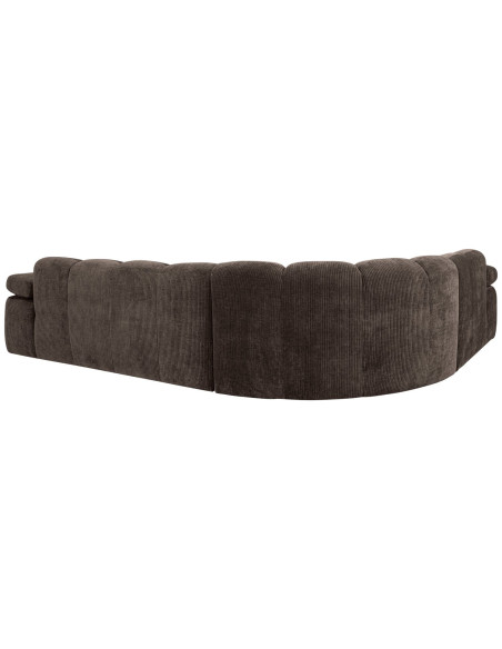 Canapé d'angle gauche Mojo tissu côtelé brunWOOOD by De Eekhoorn Canapé d'angle gauche Mojo tissu côtelé brunWOOOD by De Eekhoorn
