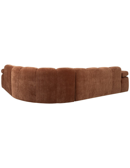 Canapé d'angle droit Mojo tissu côtelé brun rouilleWOOOD by De Eekhoorn Canapé d'angle droit Mojo tissu côtelé brun rouilleWOOOD by De Eekhoorn