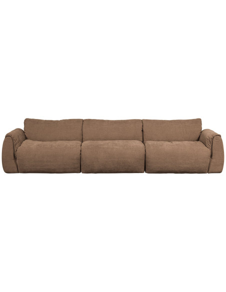 Canapé Baggy 3 places chenille tissé brunWOOOD by De Eekhoorn