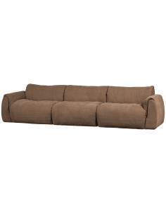 Canapé Baggy 3 places chenille tissé brunWOOOD by De Eekhoorn 2