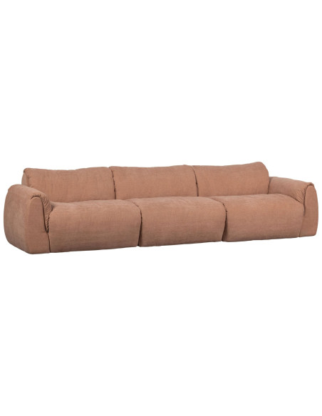 Canapé Baggy 3 places chenille tissé vieux roseWOOOD by De Eekhoorn