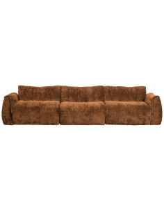 Canapé Baggy 3 places 3D chenille brun moyenWOOOD by De Eekhoorn