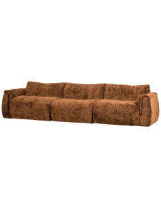Canapé Baggy 3 places 3D chenille brun moyenWOOOD by De Eekhoorn 2