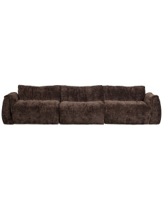 Canapé Baggy 3 places 3D chenille brun foncéWOOOD by De Eekhoorn