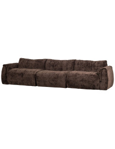 Canapé Baggy 3 places 3D chenille brun foncéWOOOD by De Eekhoorn 2