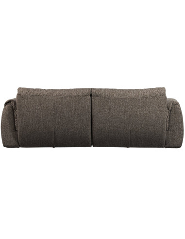 Canapé Baggy 2 Places tissu tissé mélangé gris chaud woood