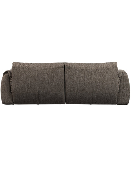 Canapé Baggy 2 Places tissu tissé mélangé gris chaud woood