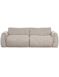 Canapé Baggy 2 Places tissu tissé mélangé naturel woood