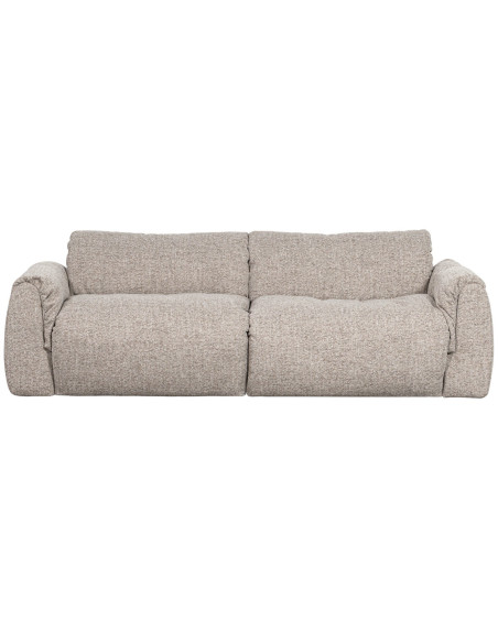 Canapé Baggy 2 Places tissu tissé mélangé naturel woood