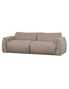 Canapé Baggy 2 Places tissu tissé mélangé brun woood 2